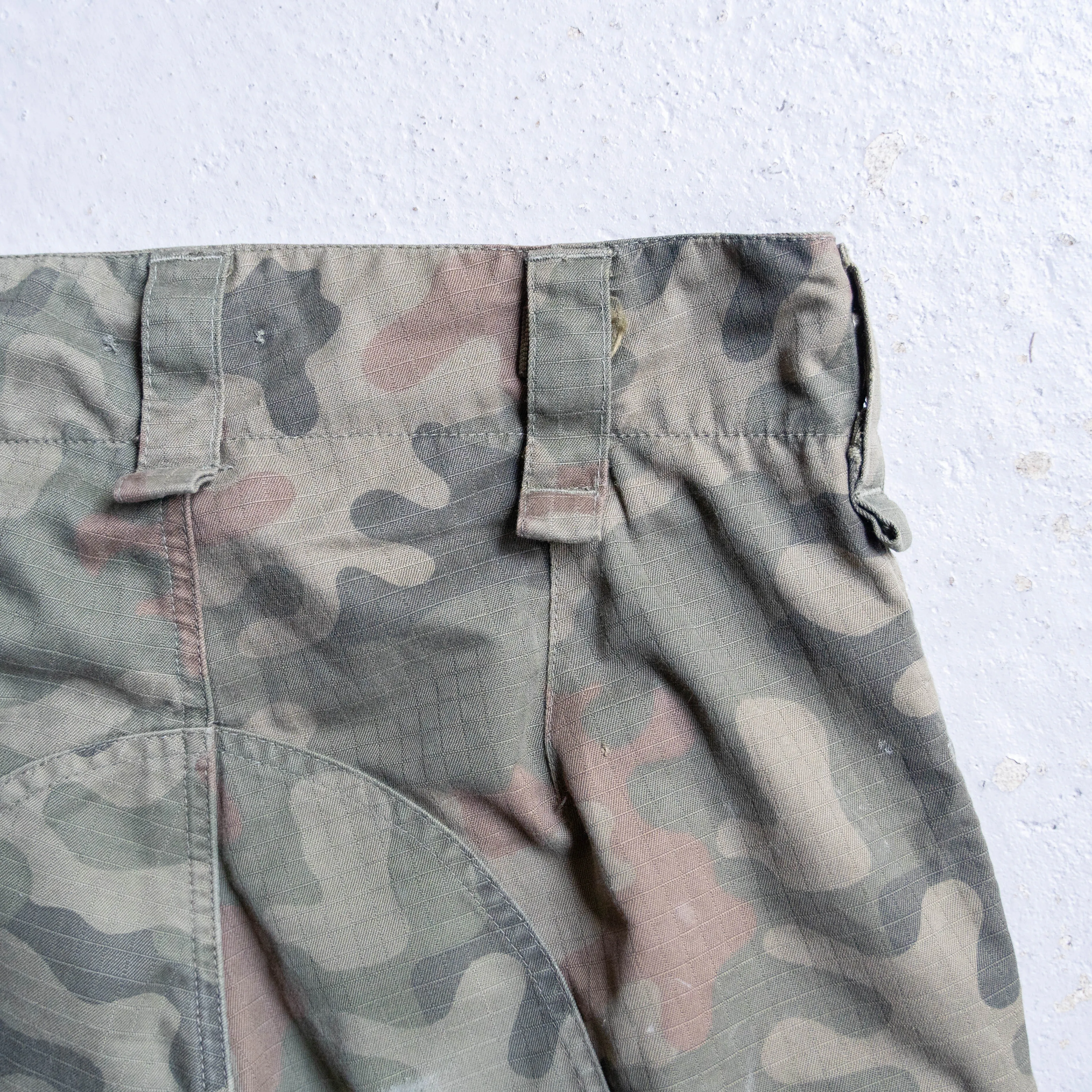 1990-00s Poland military pantera camouflage cargo pants