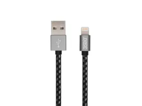 3sixT BLACK Cable - USB-A to Lightning - 2m