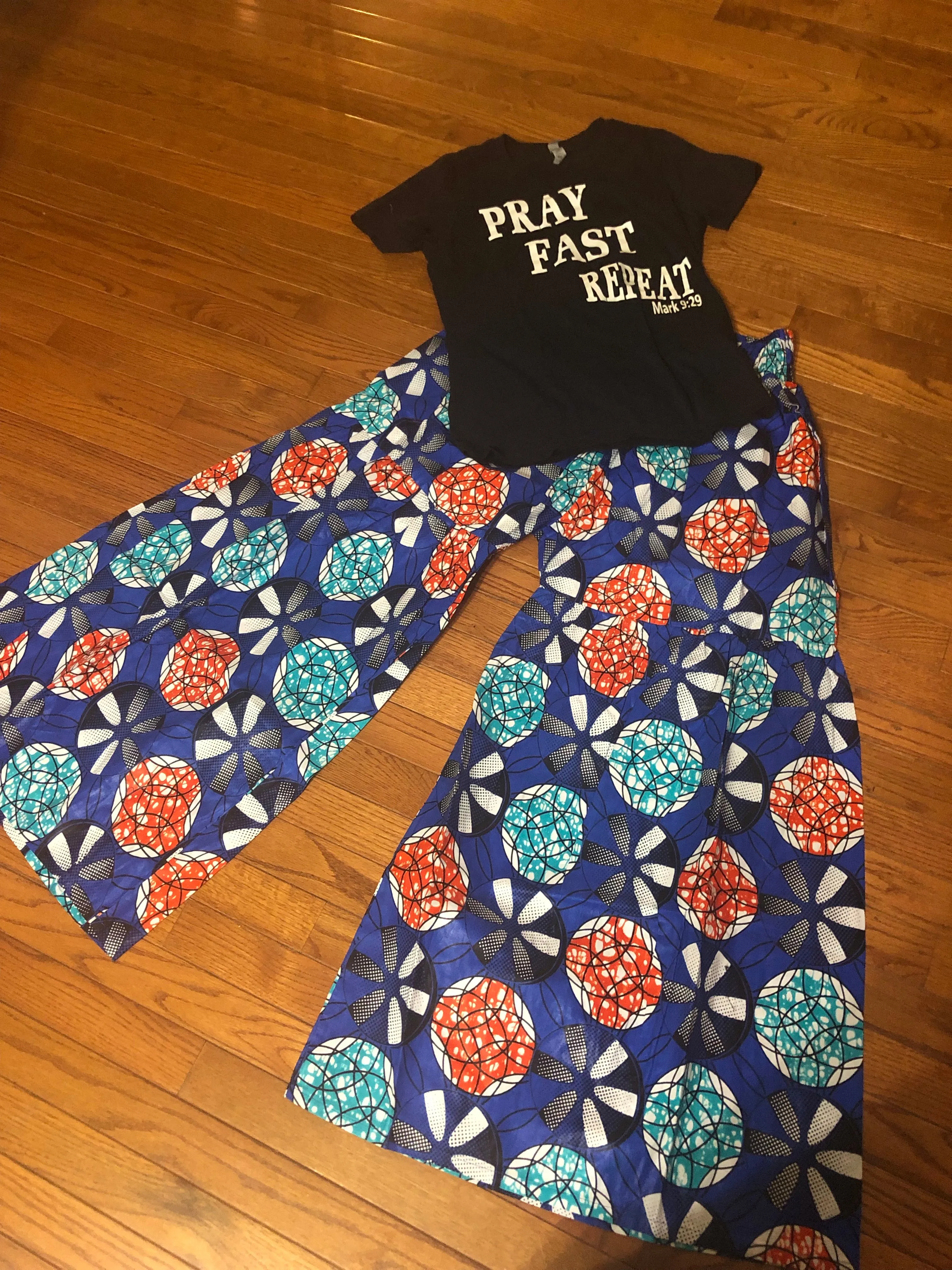 African Print Palazzo Pants