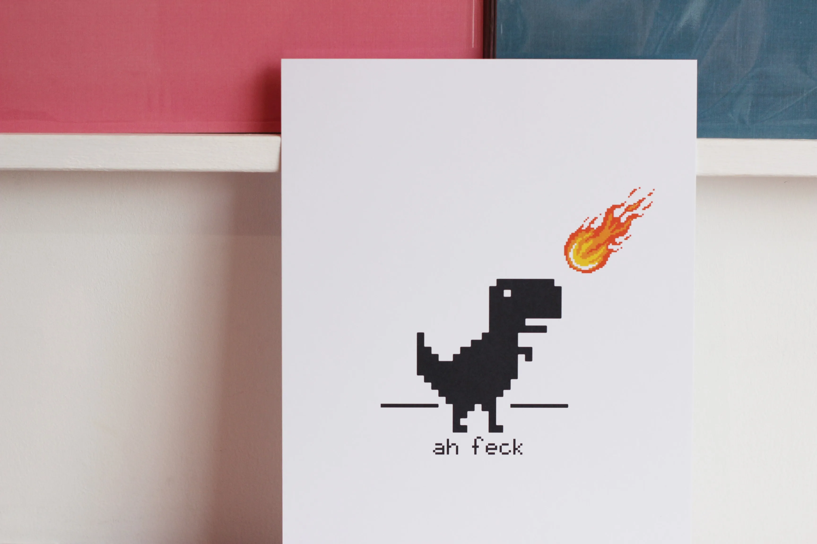 Ah Feck Dino Art Print