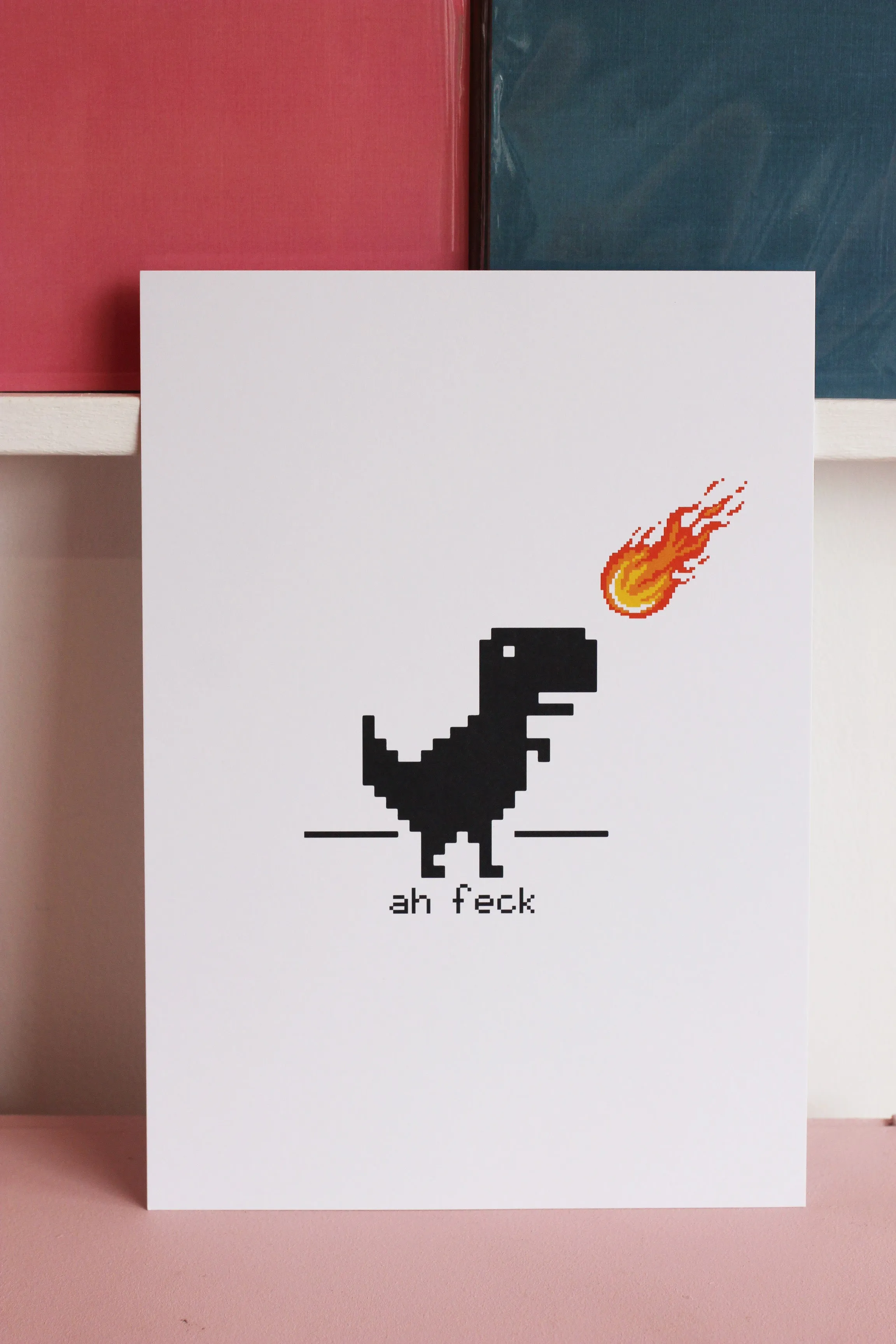 Ah Feck Dino Art Print