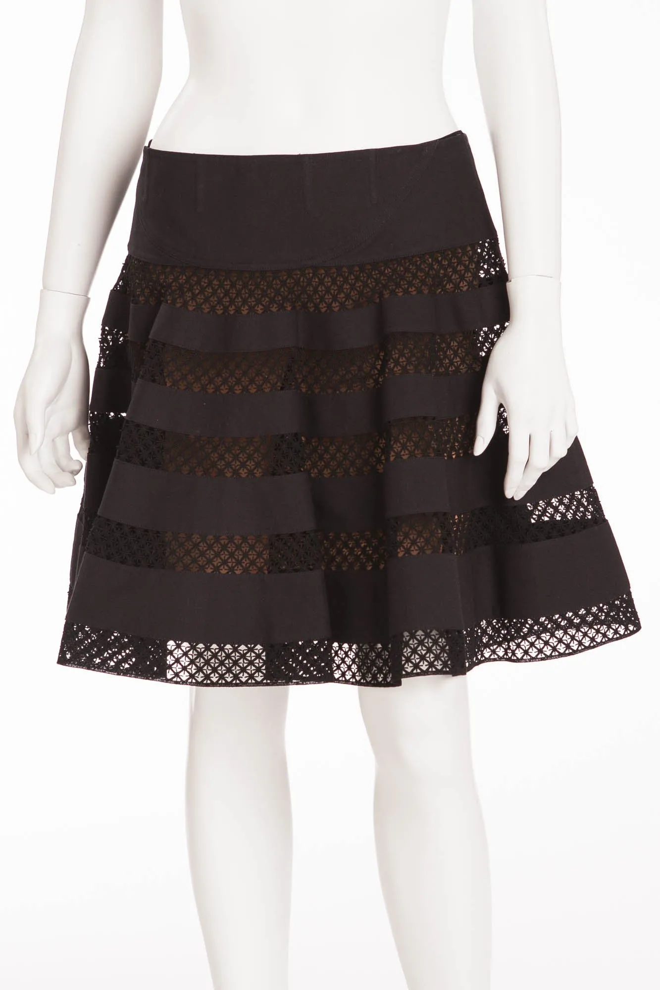 Alaia - Black Mini Skirt