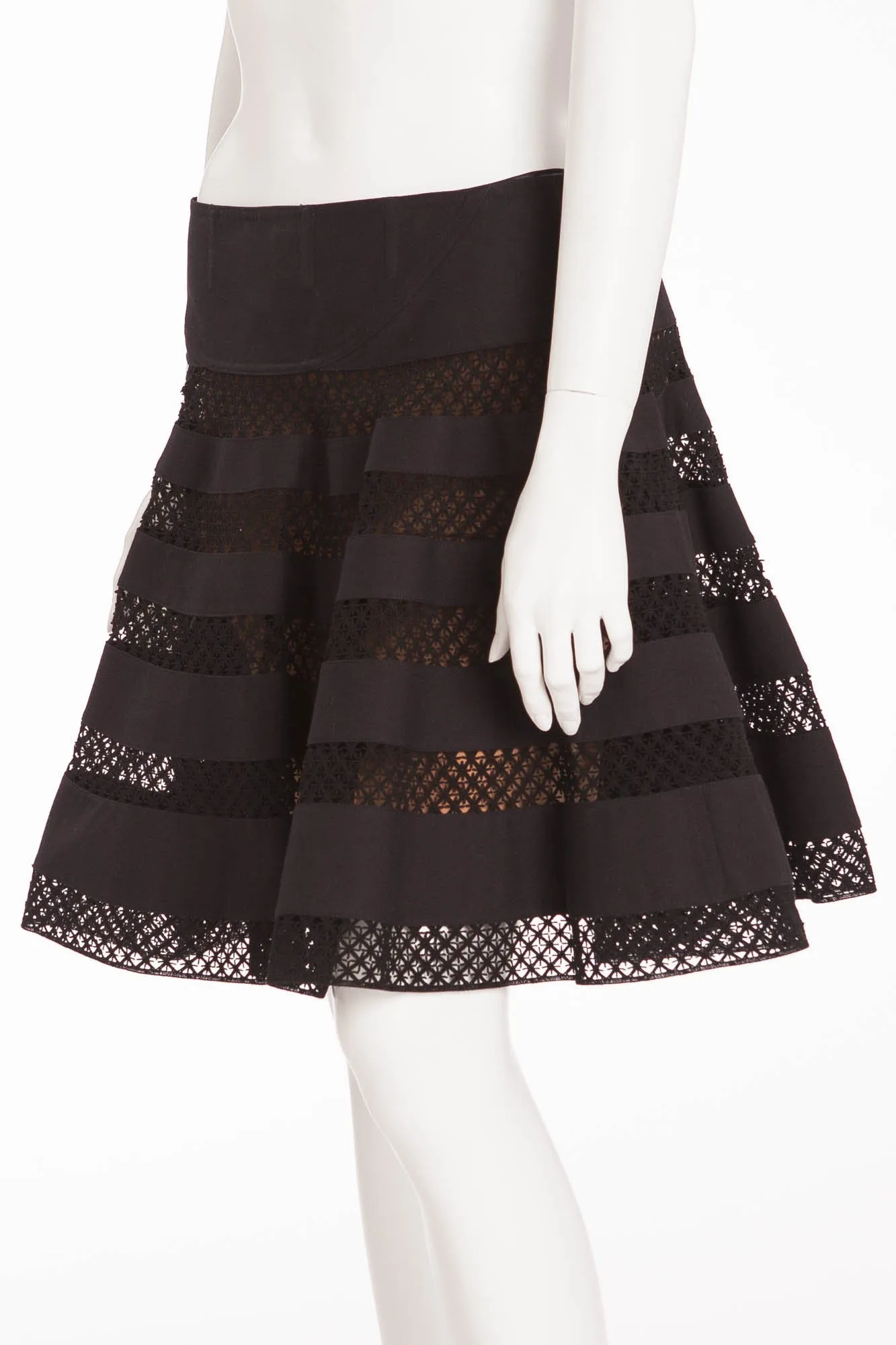 Alaia - Black Mini Skirt