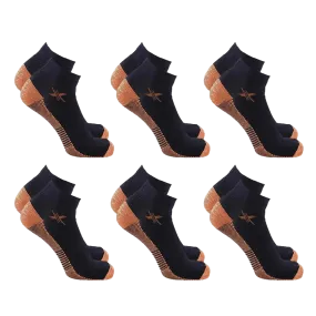 Copper-Infused Ankle Socks (6-Pairs)