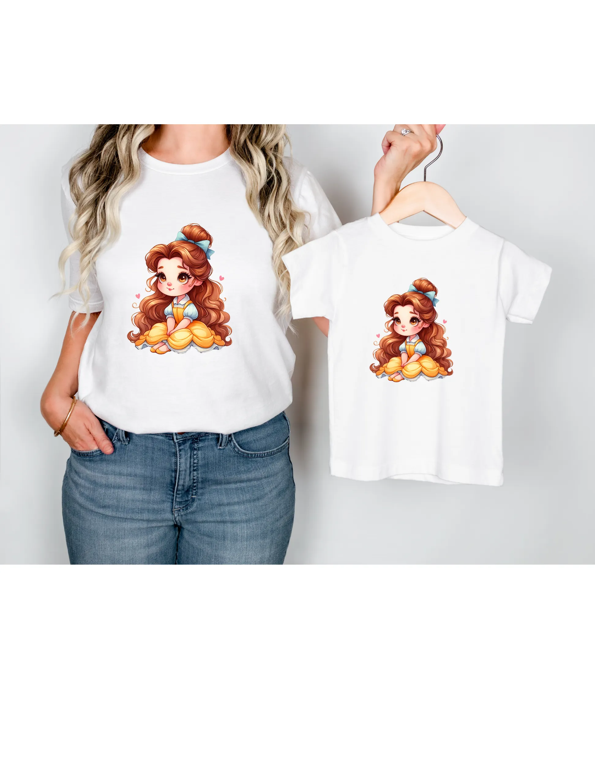 Disney Princess Mama and Daughter Matching Shirts