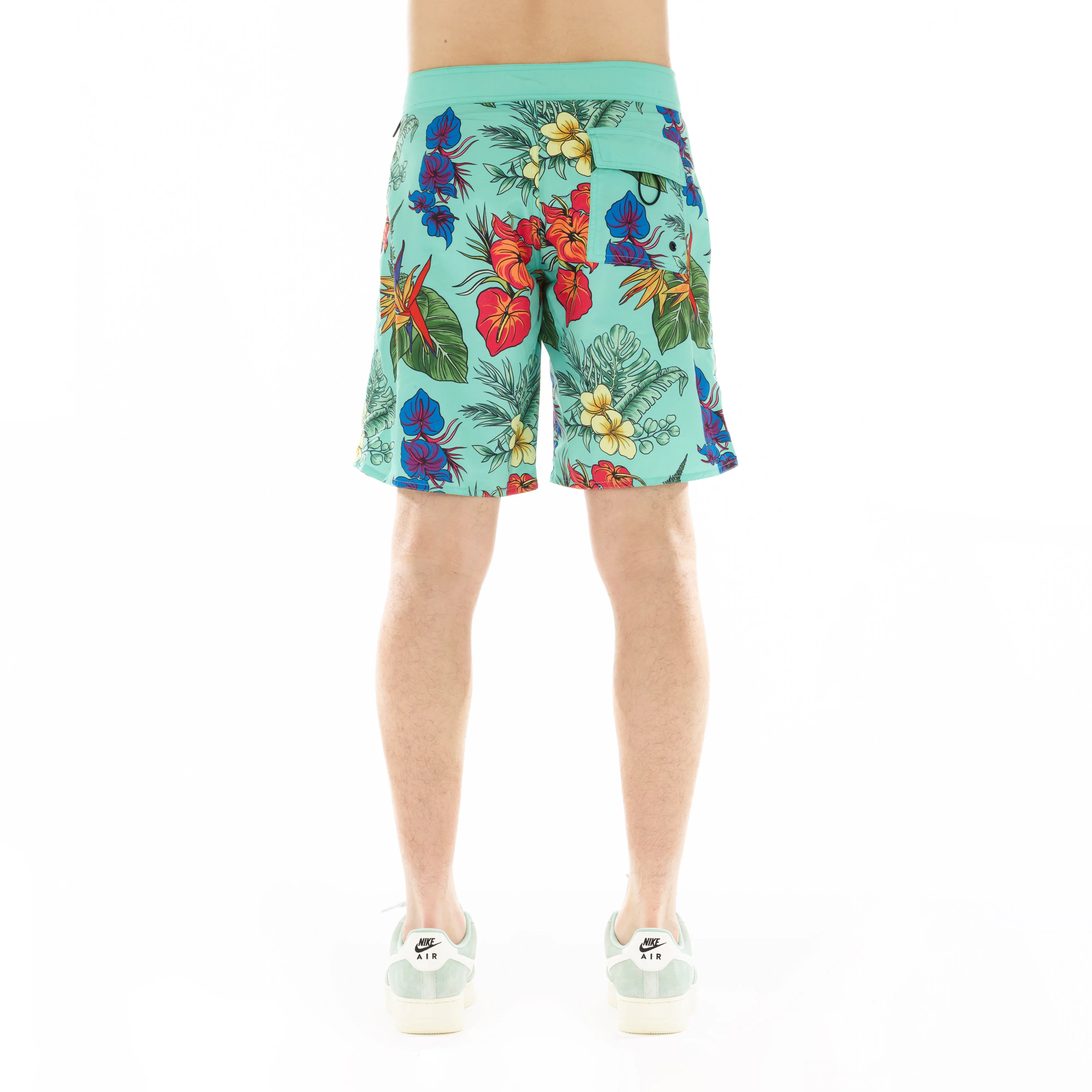 ELASTIC WAIST SWIMSUIT IN HAWAIIAN FLOWER