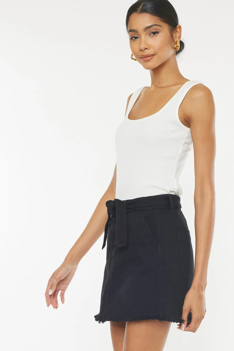 Eleanor Belted Mini Skirt