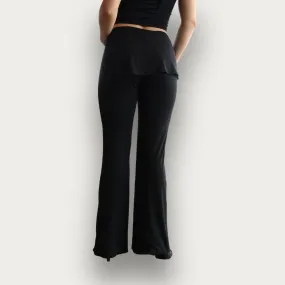 Flared Pants with Back Flap