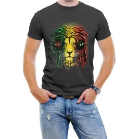 Jamica Lion Men T-Shirt Assorted Colors Sizes S-3XL