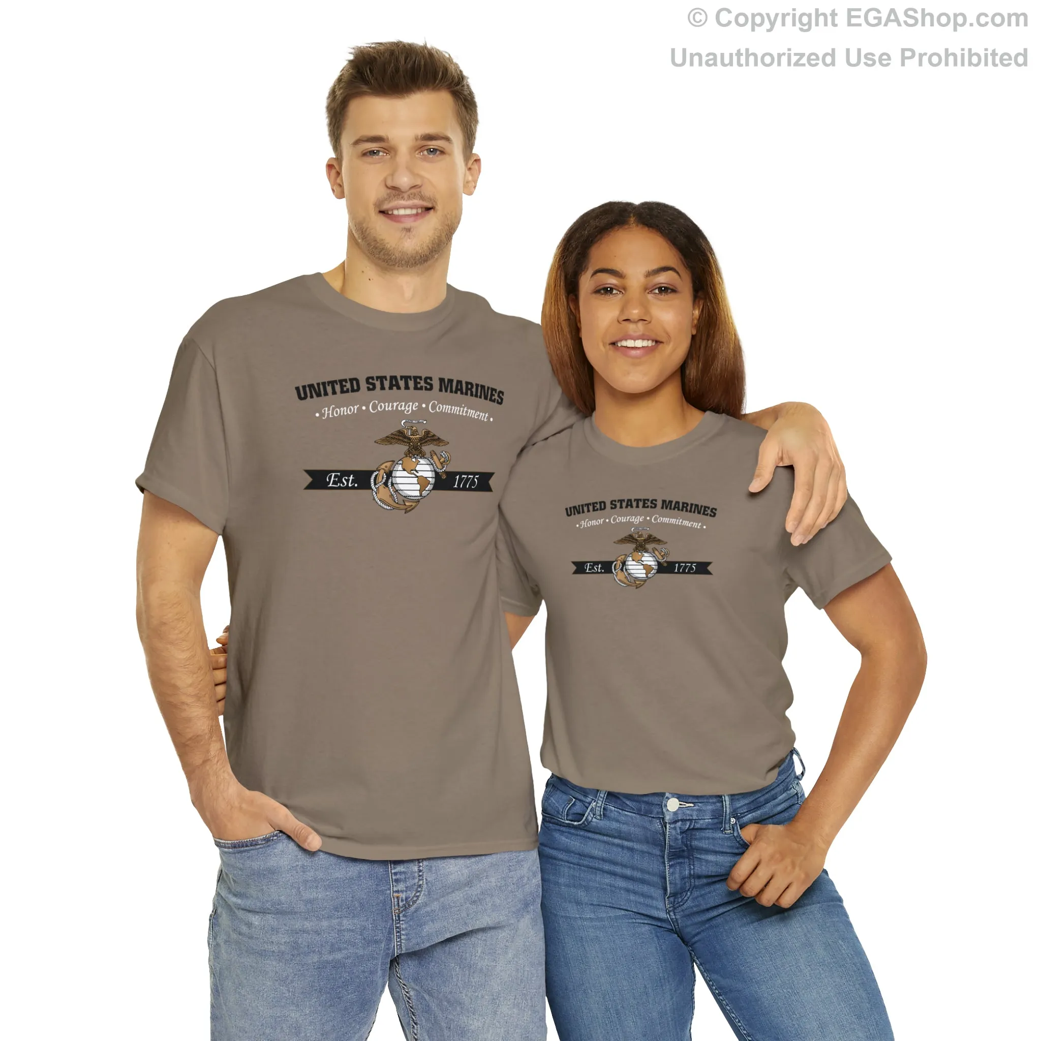 T-Shirt: Honor, Courage, Commitment (Color Choices)