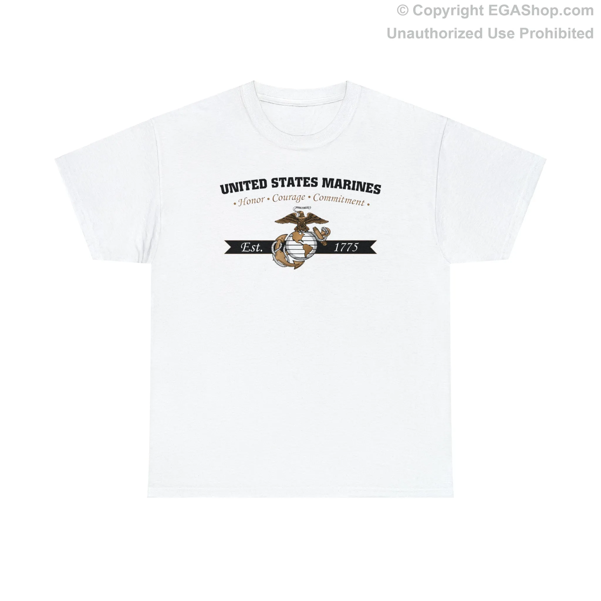 T-Shirt: Honor, Courage, Commitment (Color Choices)