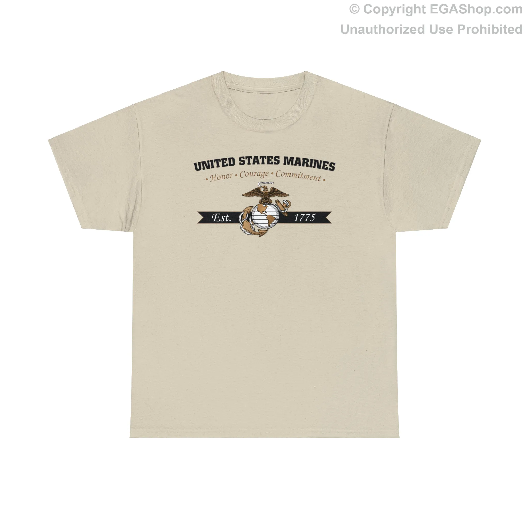 T-Shirt: Honor, Courage, Commitment (Color Choices)