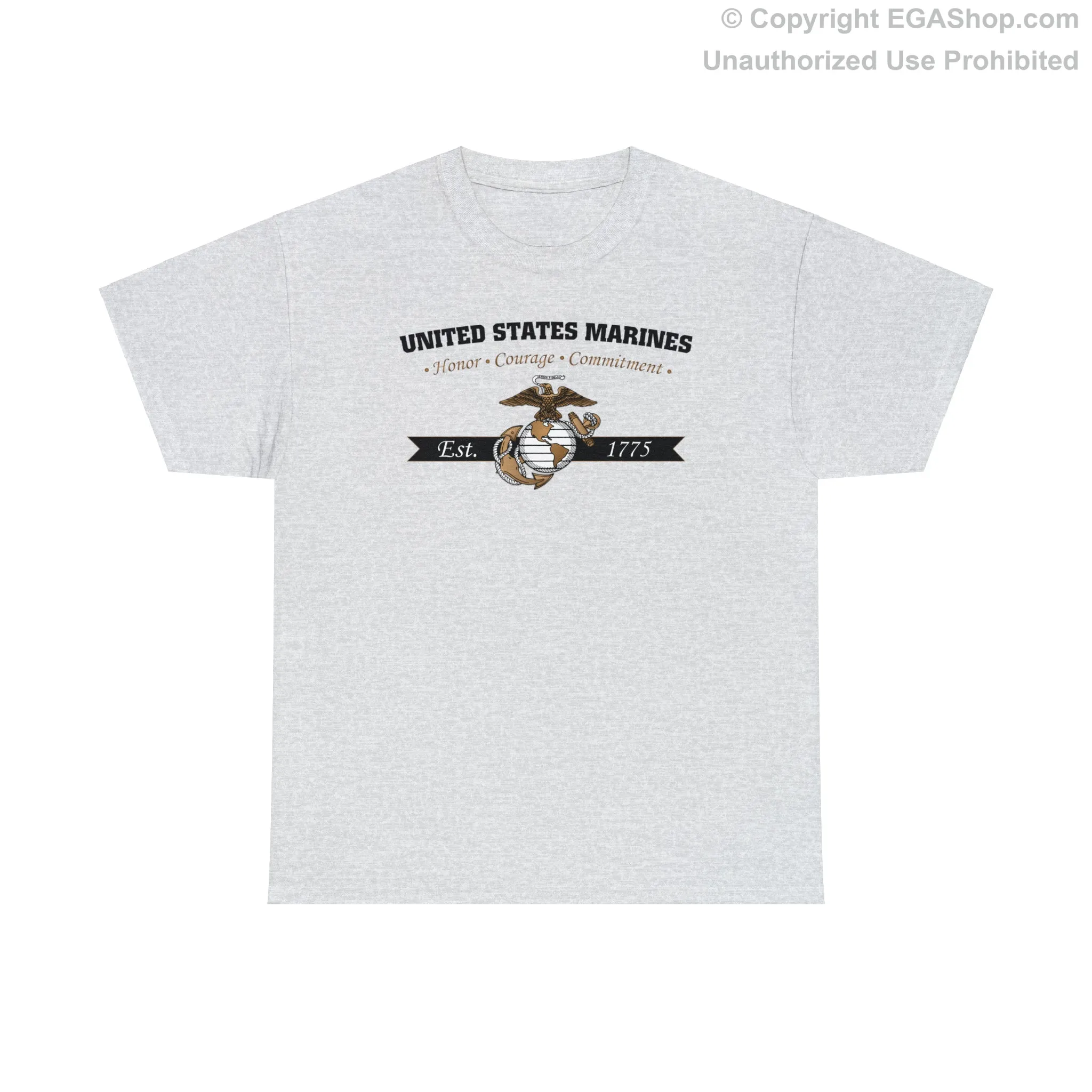 T-Shirt: Honor, Courage, Commitment (Color Choices)